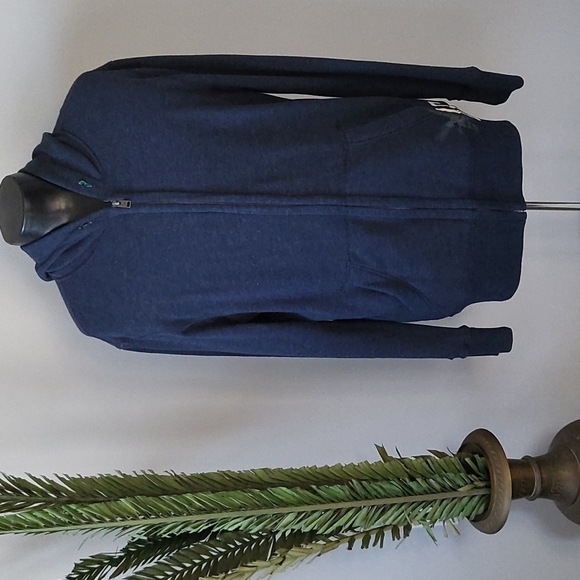 American Eagle Outfitters Other - American Eagle Vintage fit navy blue heathered hoodie jacket Size Large Tall